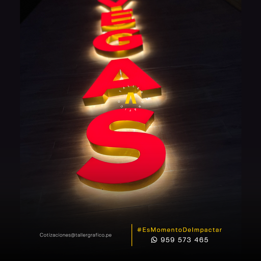 [L3DL] Letras 3D luminosas en Chiclayo, lambayeque