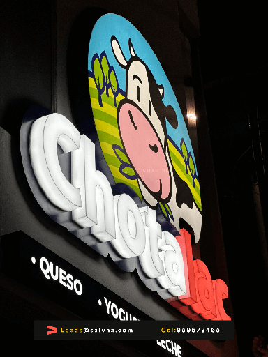 Letras 3D acrilicas iluminadas - Chotalac